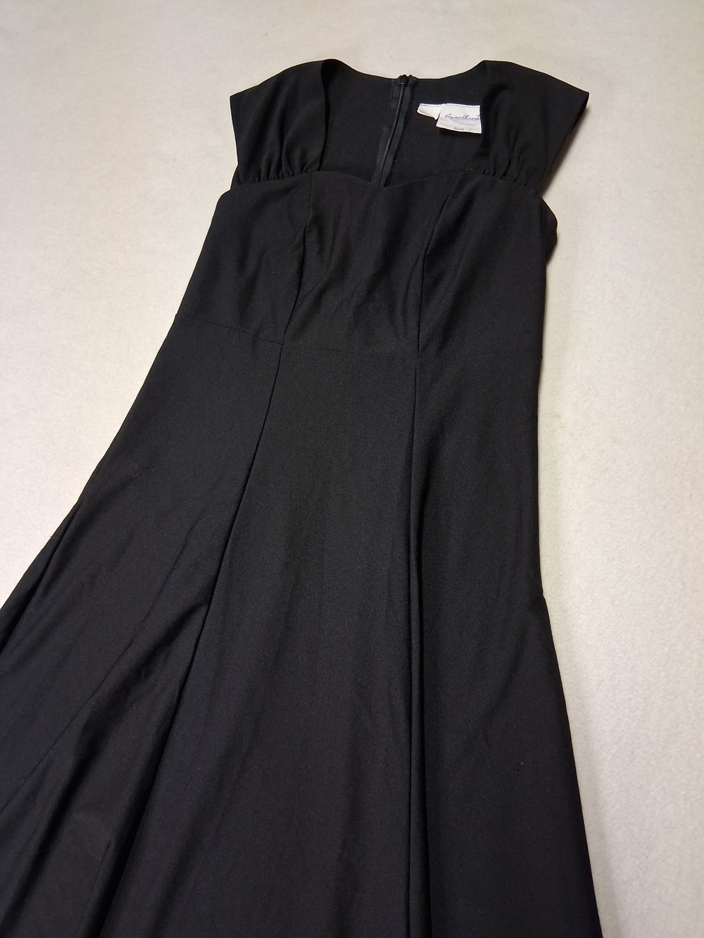 Black Wedding Dress — Classic Maxi Gown - Picture 3 of 8